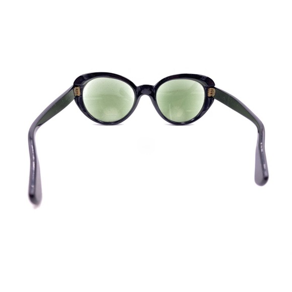 Buttafarri NY Vintage Falco Black Round Sunglasses Frames 140 Italy Men Women - Picture 5 of 12